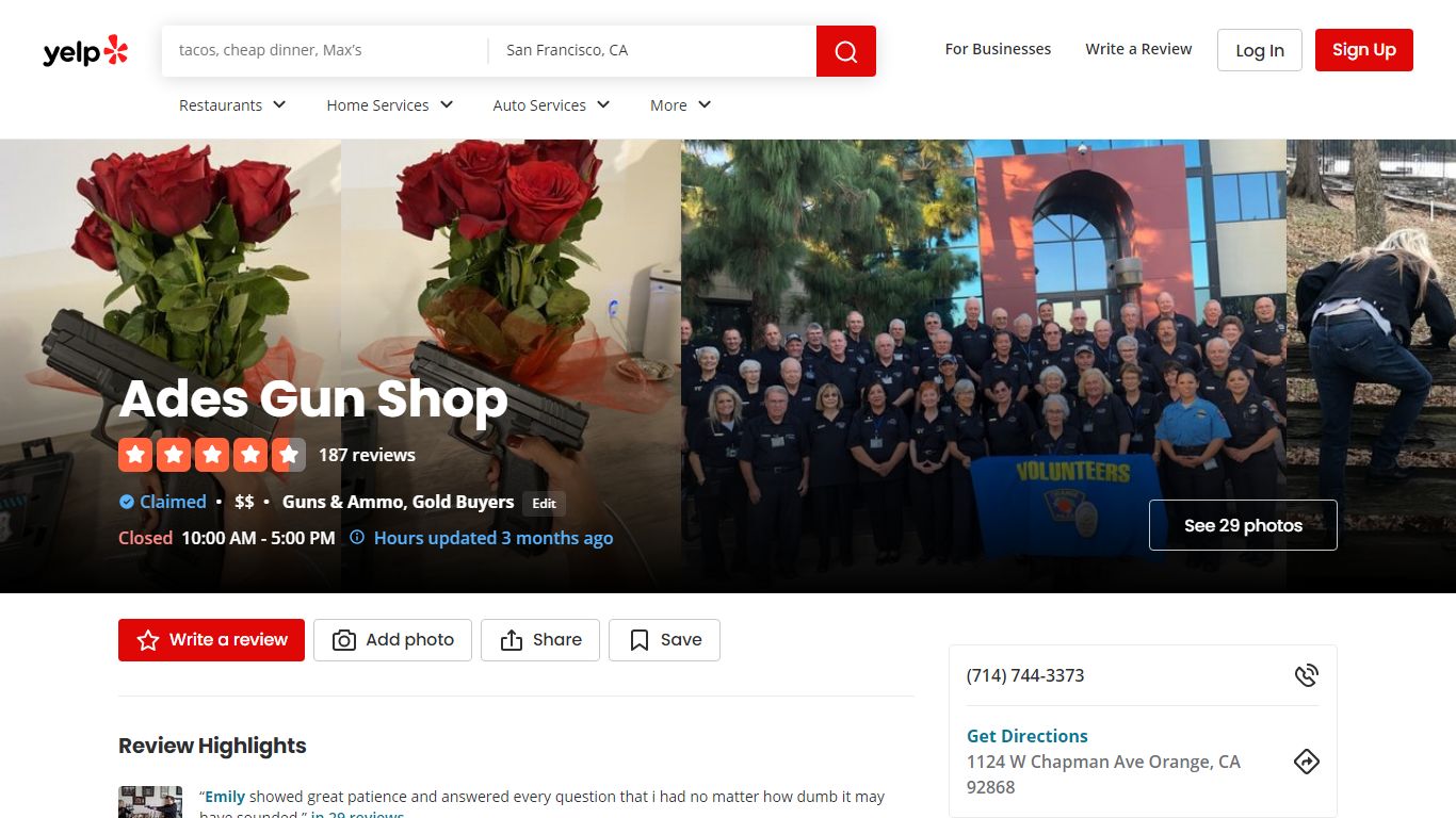 ADES GUN SHOP - 29 Photos & 186 Reviews - Guns & Ammo - Yelp